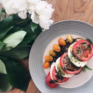 caprese. two types of pesto. simple. amazing   at Cafe Parallel 43 in Sofia