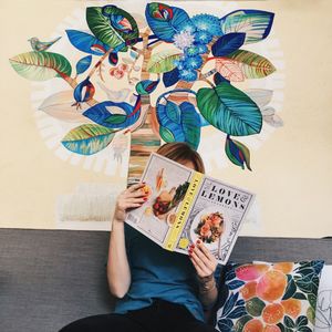 the tree of life ... so vibrant  at Cafe Parallel 43 in Sofia