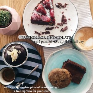 for chocolate lovers ❣️ at Cafe Parallel 43 in Sofia
