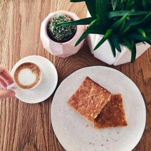 amazing almond blondie at Cafe Parallel 43 in Sofia