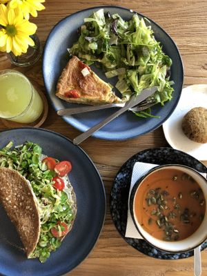 vibrant. colour-full. nutritious food.  at Cafe Parallel 43 in Sofia