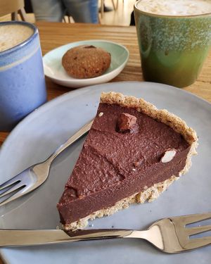 most delicious chocolate cake I ever ate :) at Cafe Parallel 43 in Sofia