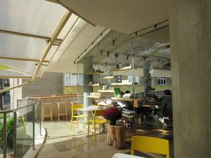 exterior at Cafe Parallel 43 in Sofia