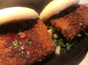 Panko Aubergine Bao at Noodle Lab in London