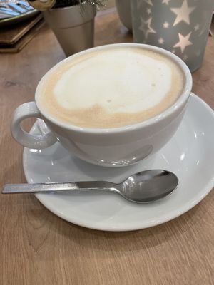 Soy milk coffee - Café Alter Markt, Euskirchen  at Cafe Alter Markt in Euskirchen
