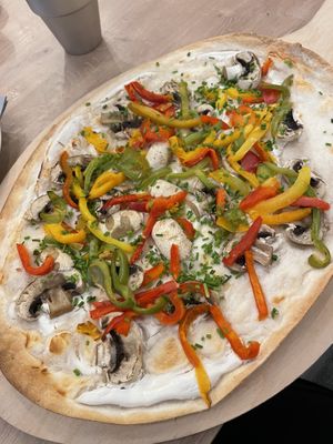 Flammkuchen "Provencial" - Café Alter Markt, Euskirchen  at Cafe Alter Markt in Euskirchen