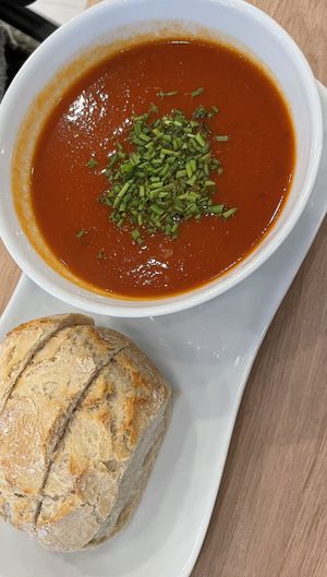 Tomato soup - Café Alter Markt, Euskirchen   at Cafe Alter Markt in Euskirchen