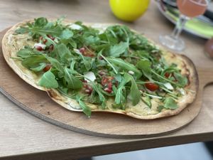 Vegan flammkuchen - Café Alter Markt, Euskirchen   at Cafe Alter Markt in Euskirchen