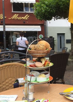 Vegan breakfast “Happy cow” at Cafe Alter Markt in Euskirchen