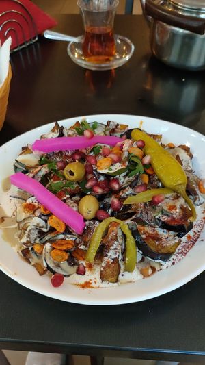 Eggplant salad at Niedaleko Damaszku in Warsaw