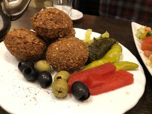 Falafel  at Niedaleko Damaszku in Warsaw