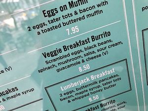 menu at The Diner - Covent Garden in London