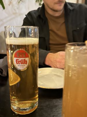 They also have very specific and amazing beer 🍺 on tab - this one is a typical German beer from Cologne. We loved that they had it!  at Strange Town in Milwaukee