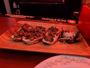 Mushroom Tartine with Cashew Ricotta at Strange Town in Milwaukee