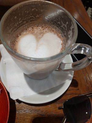 Chocolate milk at Cafe Landwer - Ramat Aviv Mall in Tel Aviv