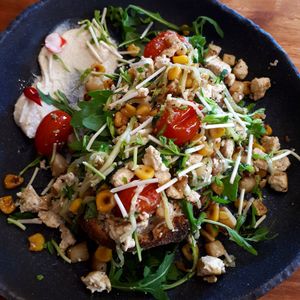 Big hash brekky (no hash browns) at FacePlant in Geelong