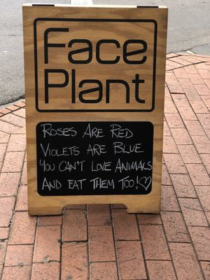 What a sign!!!!!! at FacePlant in Geelong