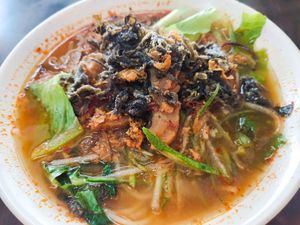 asam laksa at Yi Xin Vegetarian 一心素食 in Central Singapore