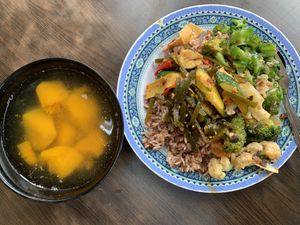 Brown rice at Yi Xin Vegetarian 一心素食 in Central Singapore