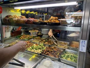 Some items are spicy   at Yi Xin Vegetarian 一心素食 in Central Singapore