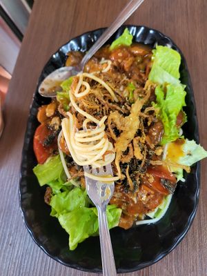 Organic Tomatoes Spaghetti at Yi Xin Vegetarian 一心素食 in Central Singapore