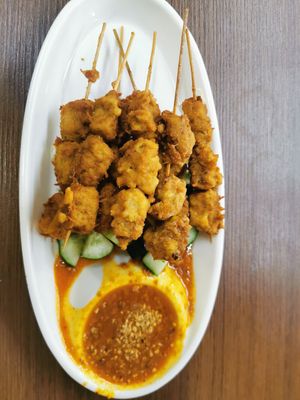 Satay at Yi Xin Vegetarian 一心素食 in Central Singapore