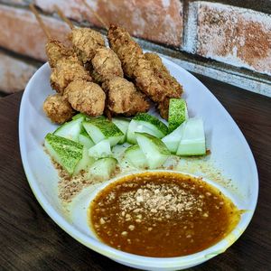 Satay at Yi Xin Vegetarian 一心素食 in Central Singapore