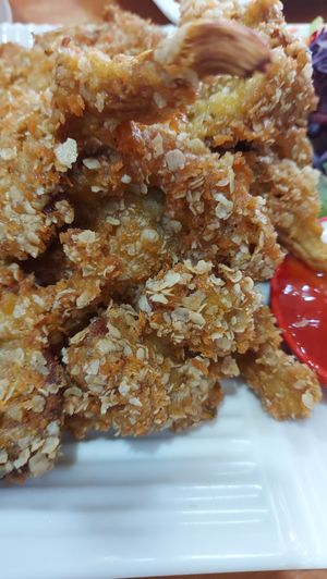 Oats mushroom (really good!) at Yi Xin Vegetarian 一心素食 in Central Singapore