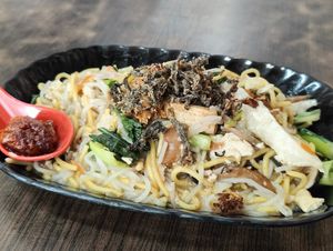 Hokkien "prawn" noodles at Yi Xin Vegetarian 一心素食 in Central Singapore