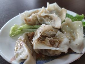 Veg dumplings at Yi Xin Vegetarian 一心素食 in Central Singapore
