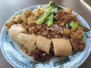 Mixed plate 2 at Yi Xin Vegetarian 一心素食 in Central Singapore