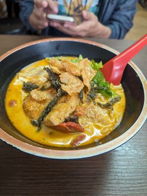Laksa at Yi Xin Vegetarian 一心素食 in Central Singapore