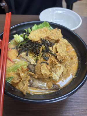 Laksa  at Yi Xin Vegetarian 一心素食 in Central Singapore