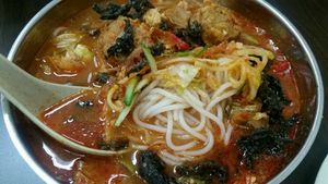 assam laksa  at Yi Xin Vegetarian 一心素食 in Central Singapore