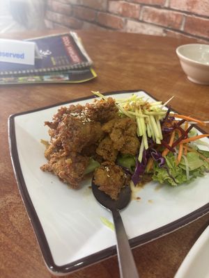 Mango salted “chicken"  at Yi Xin Vegetarian 一心素食 in Central Singapore