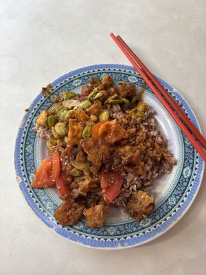   at Yi Xin Vegetarian 一心素食 in Central Singapore
