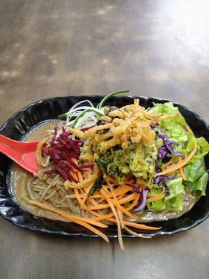 乔麦面$7.50 at Yi Xin Vegetarian 一心素食 in Central Singapore