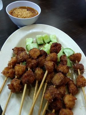Satay at Yi Xin Vegetarian 一心素食 in Central Singapore