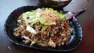 橄榄菜炒饭～赞?！ at Yi Xin Vegetarian 一心素食 in Central Singapore