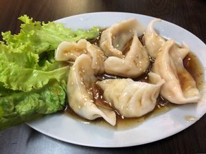 Vegetable dumplings at Yi Xin Vegetarian 一心素食 in Central Singapore