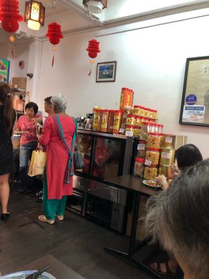 CNY goodies sold there  at Yi Xin Vegetarian 一心素食 in Central Singapore