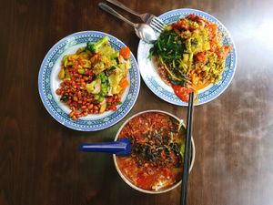 Top eye view at Yi Xin Vegetarian 一心素食 in Central Singapore