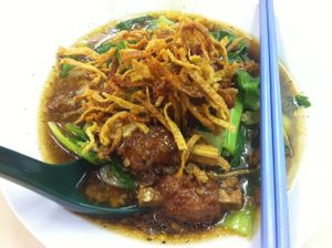 Pork ribs noodles at Yi Xin Vegetarian 一心素食 in Central Singapore