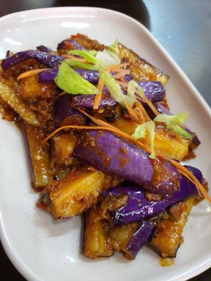 Eggplant at Yi Xin Vegetarian 一心素食 in Central Singapore
