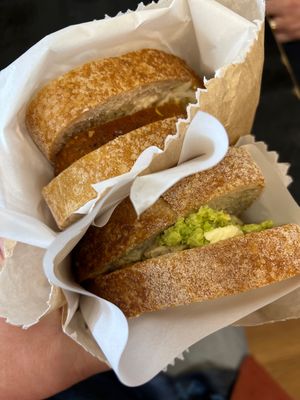 Great vegan sandwiches  at The Milko in Woodend