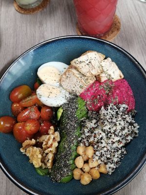 Budda bowl (with extra egg) at Pitaya by Juice Code in Penang