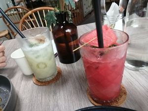 Watermelon and guaven juice at Pitaya by Juice Code in Penang
