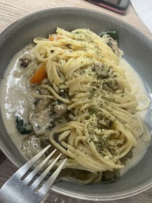 Mushroom-Carbonara (nicht vegan)  at Pitaya by Juice Code in Penang