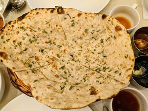 Garlic naan at Yashoda Indian Restaurant in Nha Trang