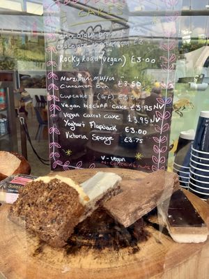 Treats menu at Eden Project in St Austell